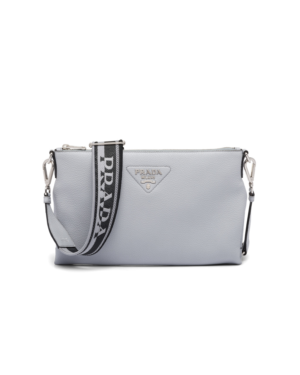 Prada Leather Shoulder Bag Cornflower | 5462BXCMZ