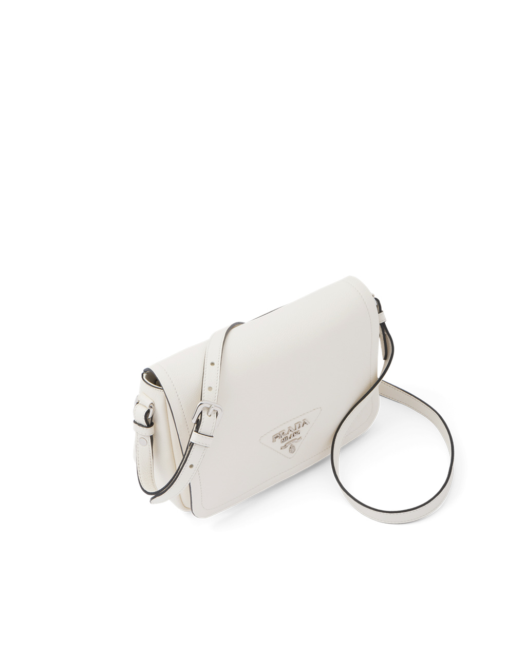 Prada Leather Shoulder Bag White | 1842YXWQL