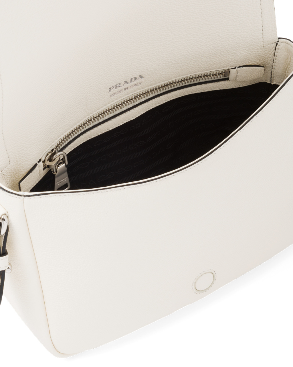 Prada Leather Shoulder Bag White | 1842YXWQL