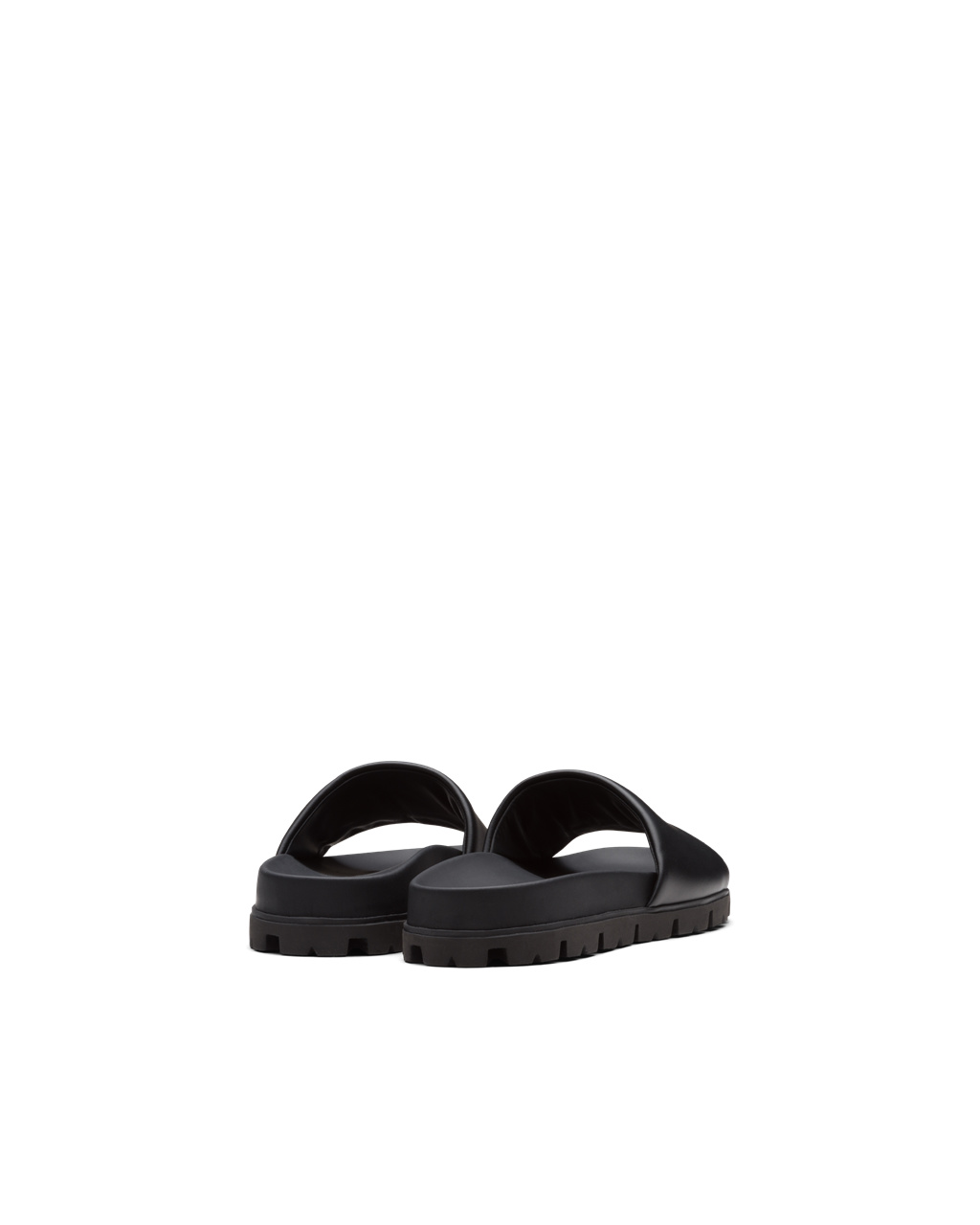 Prada Leather Slides Black | 1827IAZHT