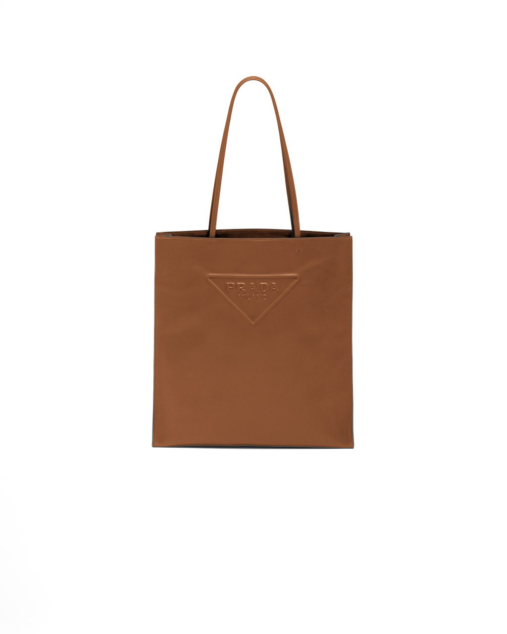 Prada Leather Tote Bag Cognac | 8476MSUOG