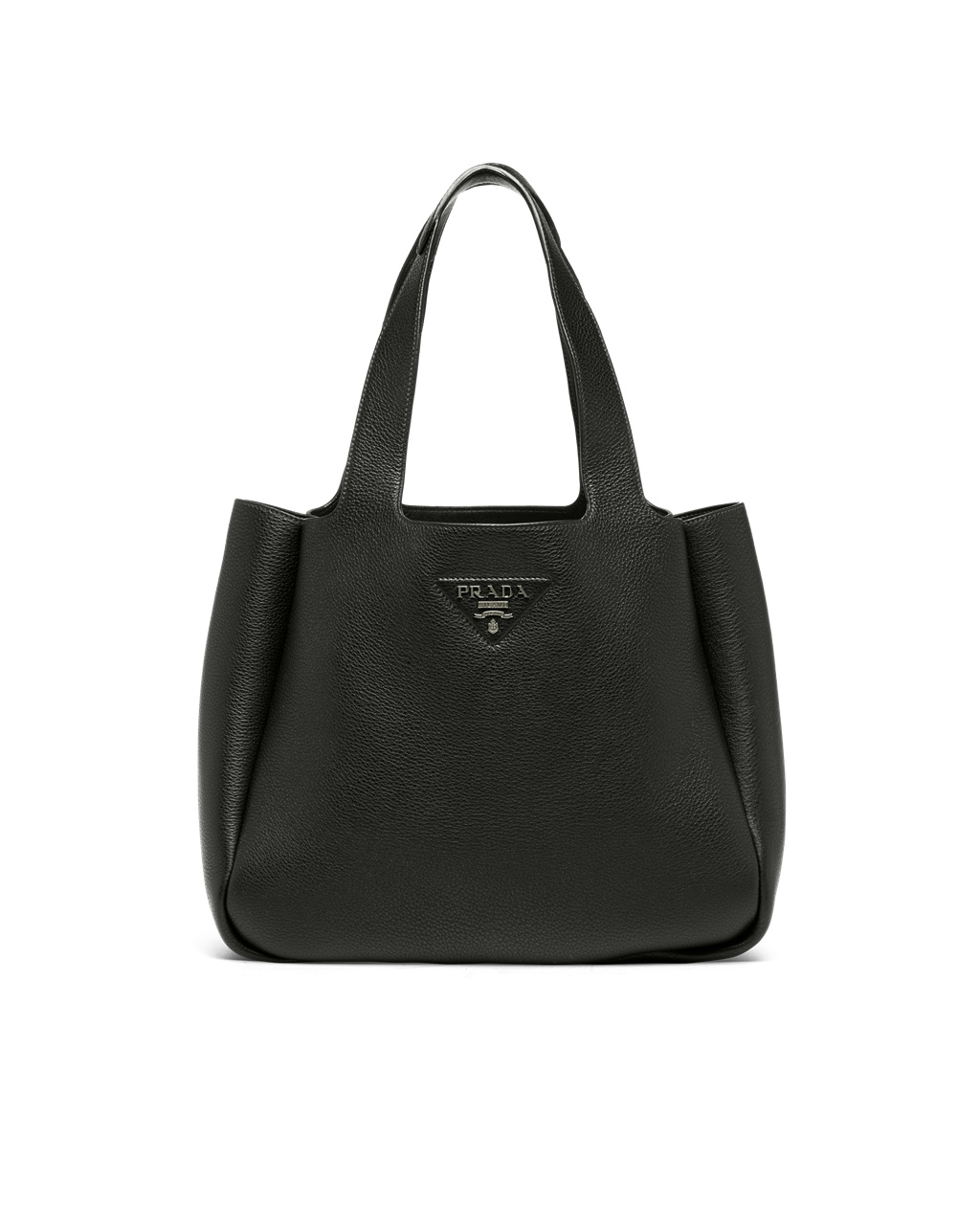 Prada Leather Tote Black | 4760WBAKZ