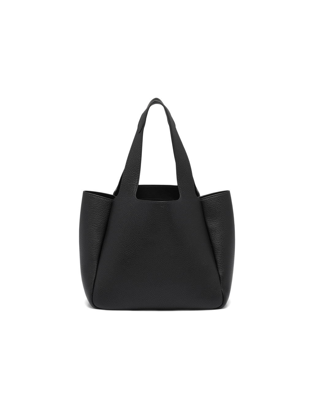 Prada Leather Tote Black | 6754PCMZQ