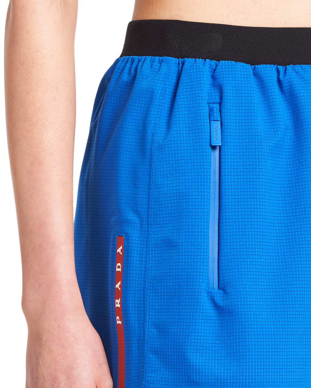 Prada Light Bi-stretch Shorts Cobalt Blue | 8074INXLF