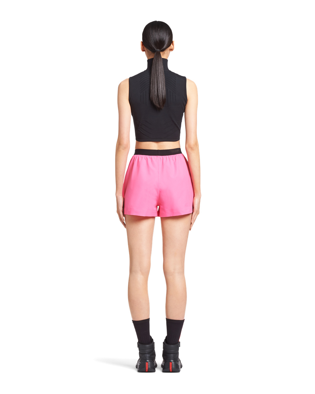 Prada Light Bi-stretch Shorts Pink | 9805BGWAS