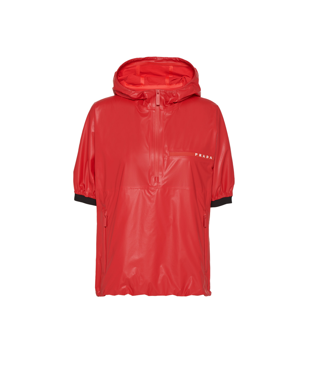 Prada Light Nylon Anorak Lacquer Red | 1674NVXJK