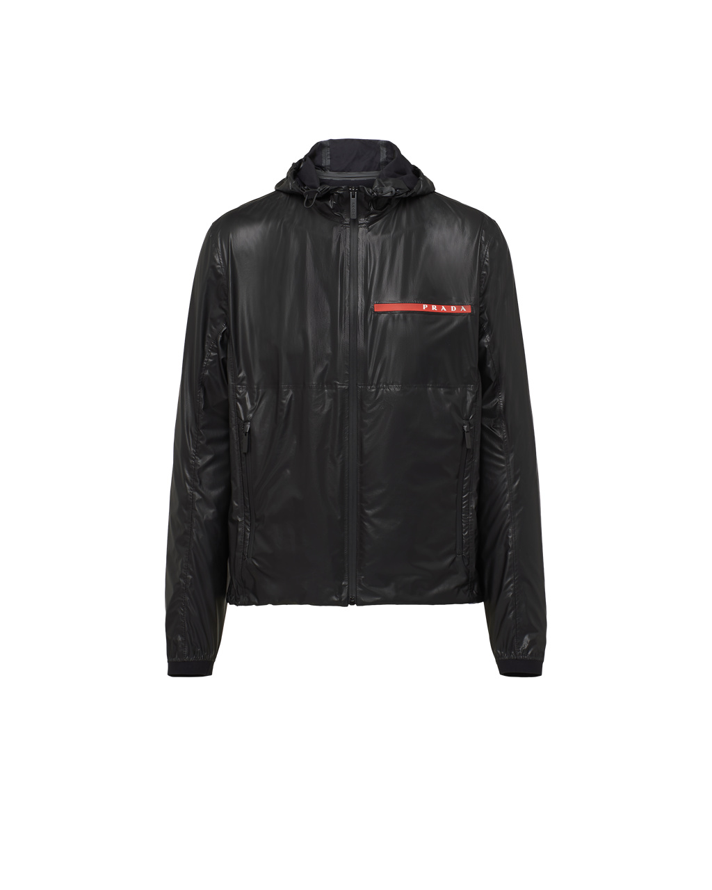 Prada Light Nylon Hooded Jacket Black | 1750JBUEA