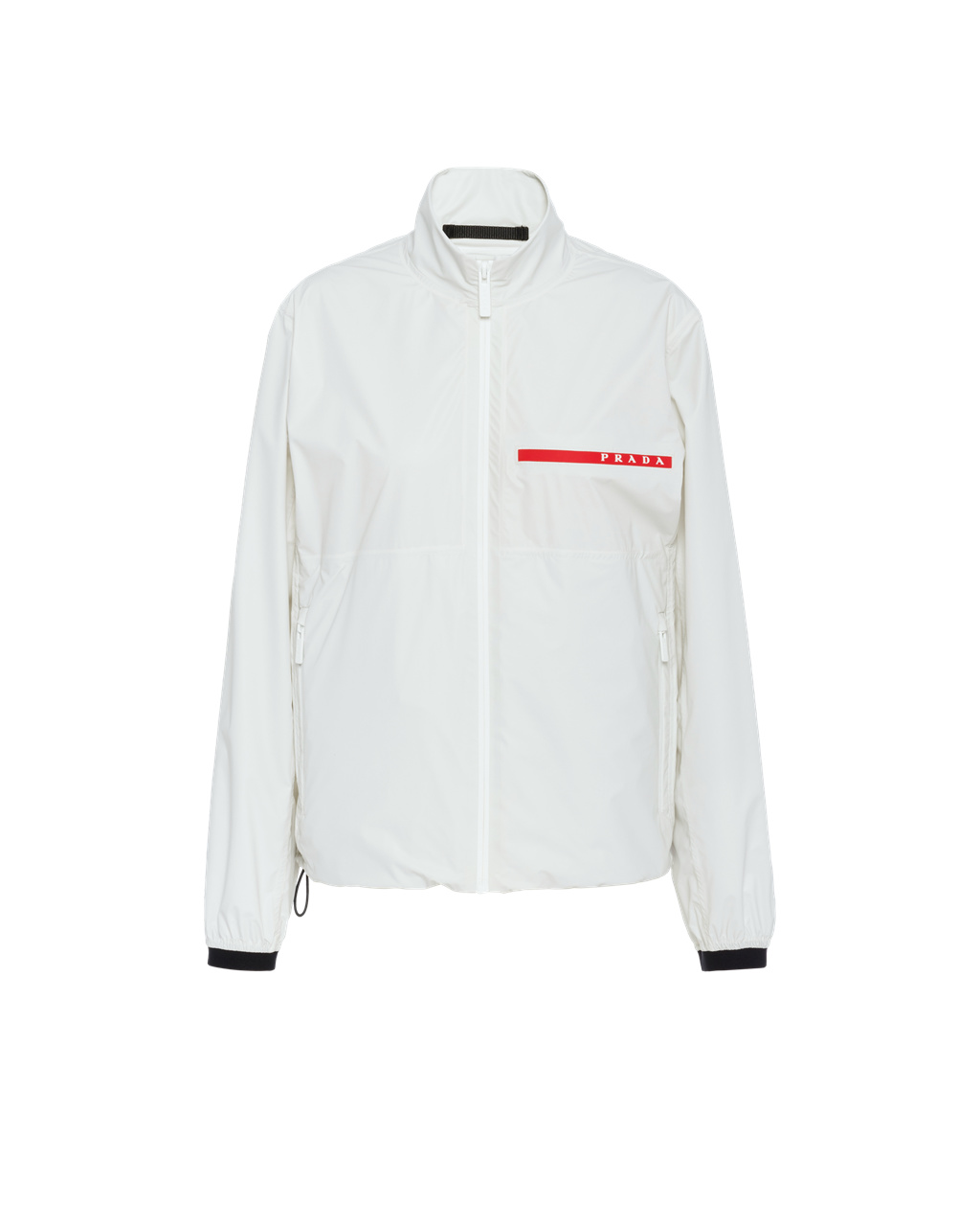 Prada Light Nylon Jacket Chalk White | 6345IOXLV