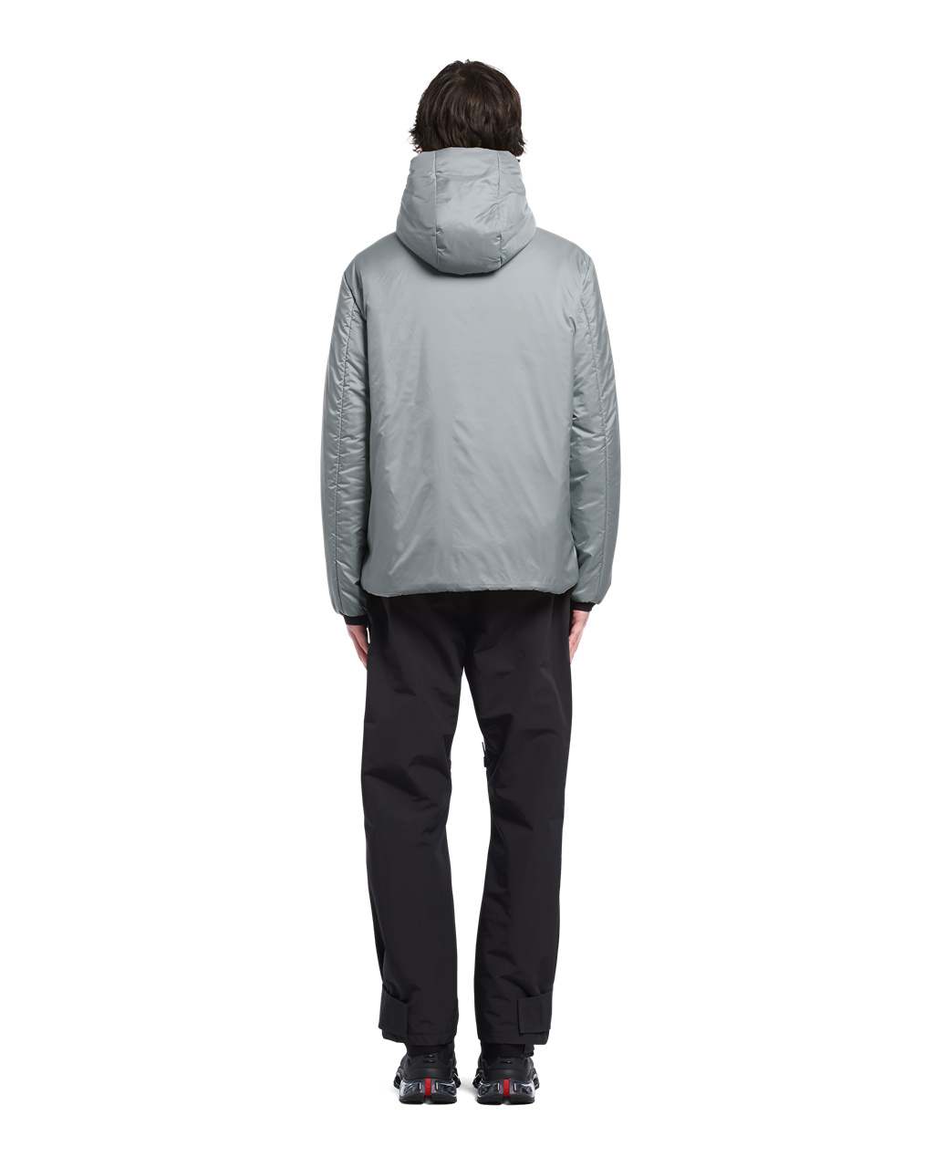 Prada Light Polyester Padded Jacket Aluminum | 0953LKGFT