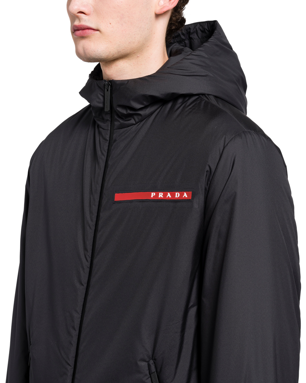 Prada Light Polyester Padded Jacket Black | 7961EKFBC