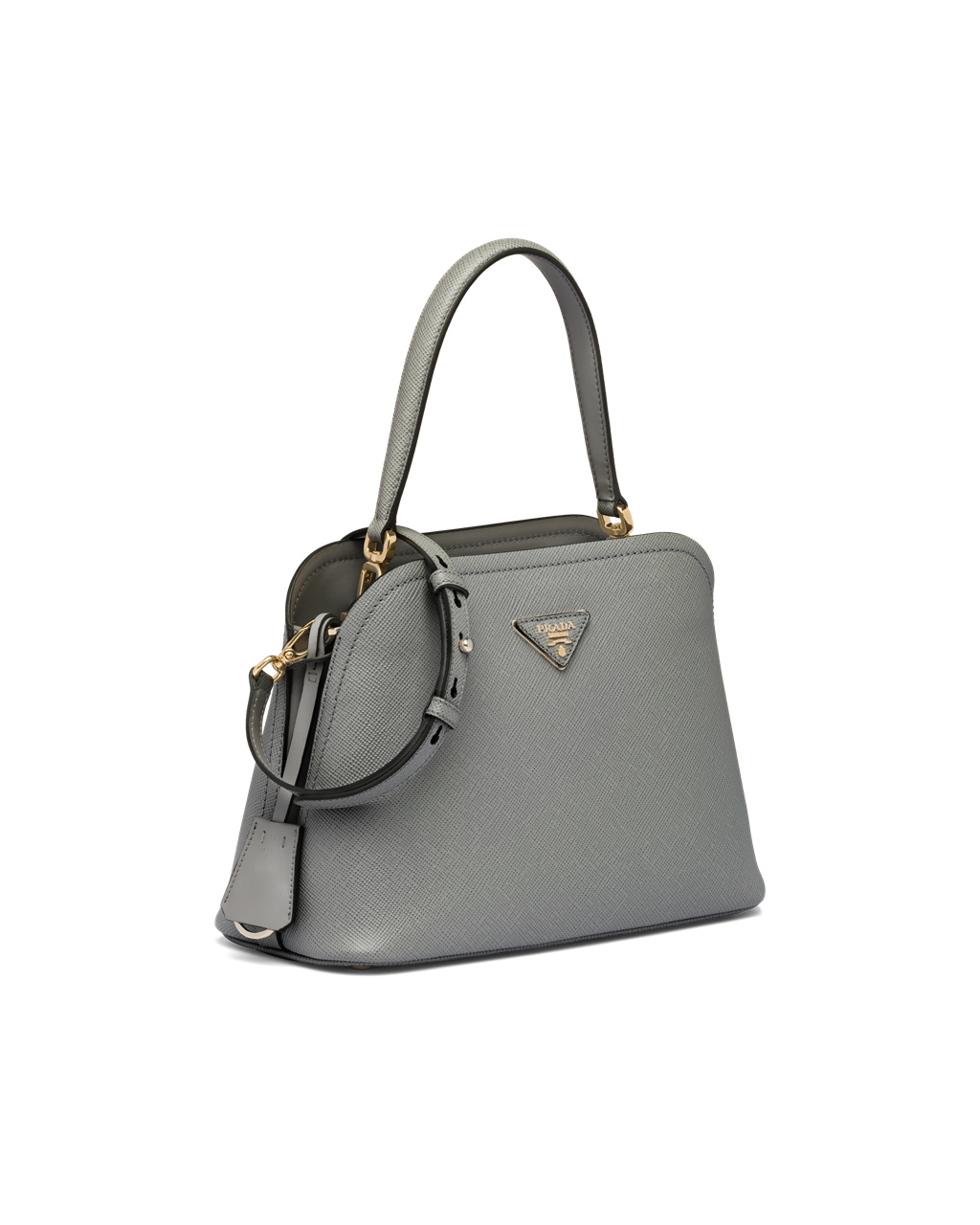 Prada Medium Saffiano Leather Prada Matinée Bag Slate Gray | 1635FCQJI