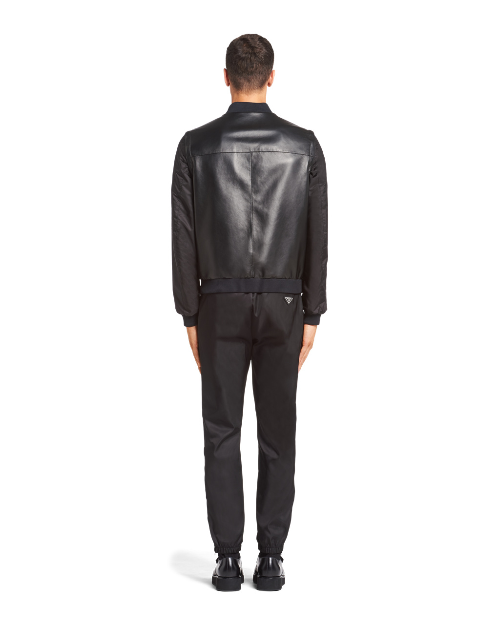 Prada Nappa Leather Jacket Black | 0614NDQZK