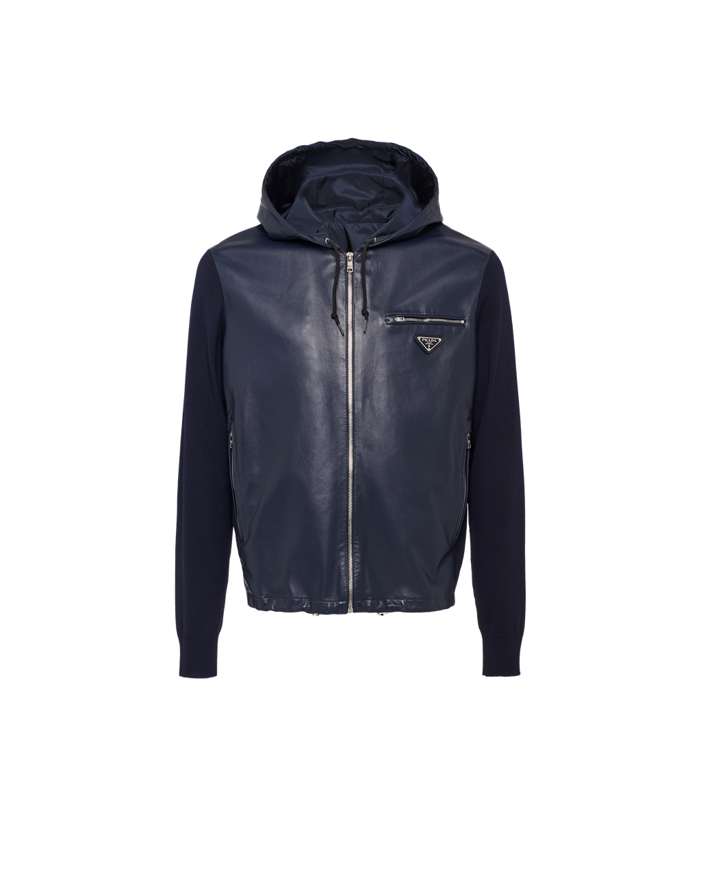 Prada Nappa Leather Jacket Ultramarine | 6291XTKVI