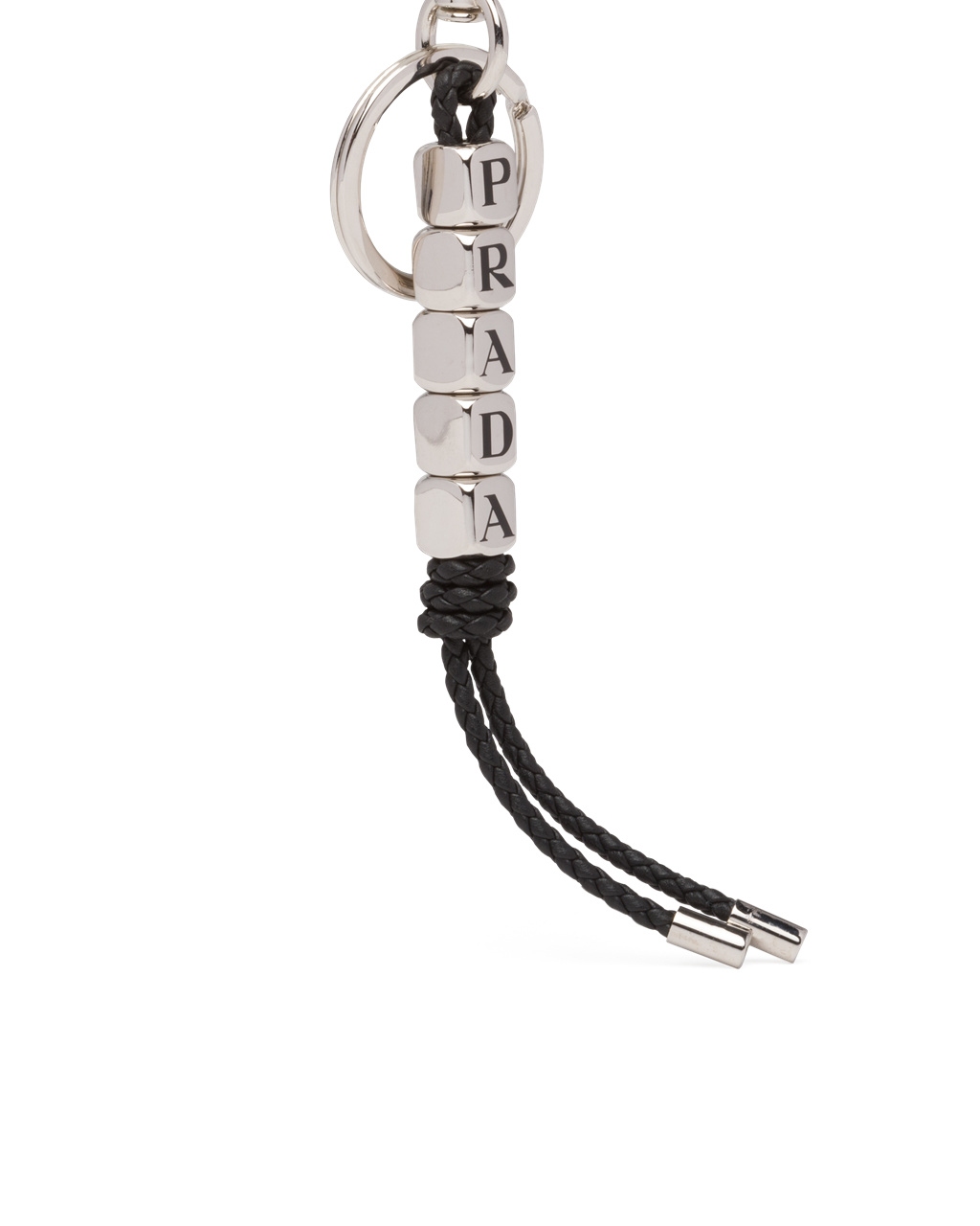 Prada Nappa Leather Keychain Black | 1736NBTIY