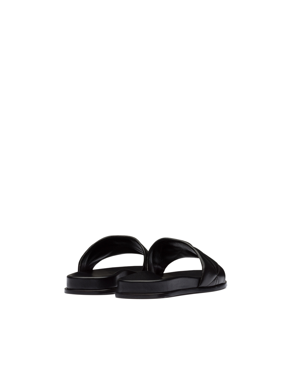 Prada Nappa Leather Slides Black | 5298MGEHD