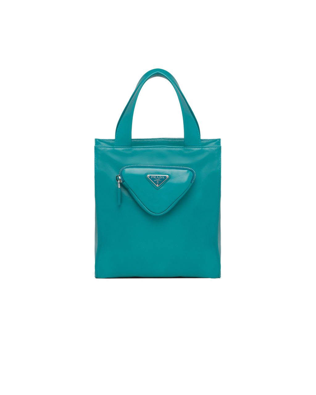 Prada Nappa Leather Tote Bag Peacock Blue | 8723WSBIY