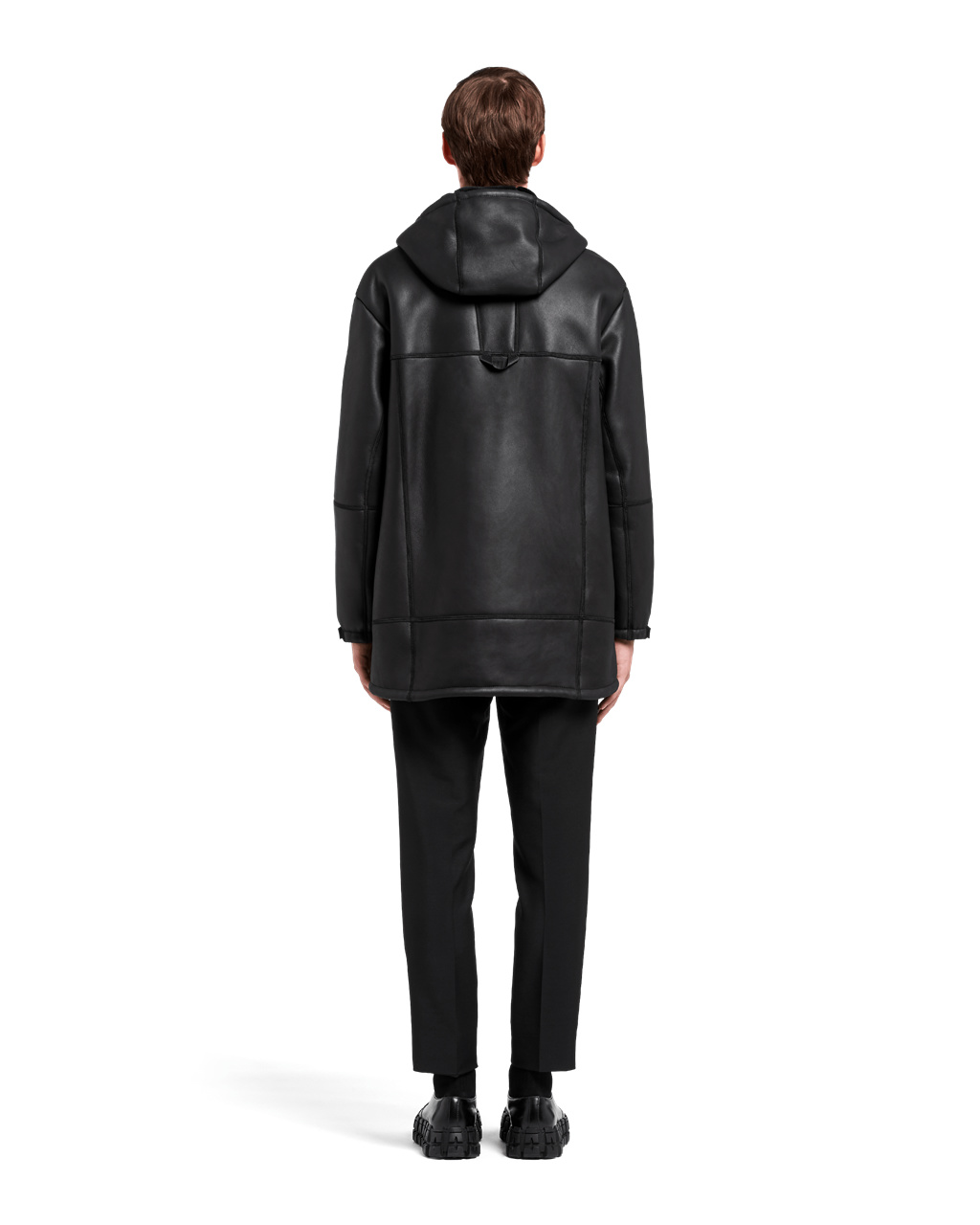 Prada Nappa Sheepskin Coat Black | 9061LMQRC