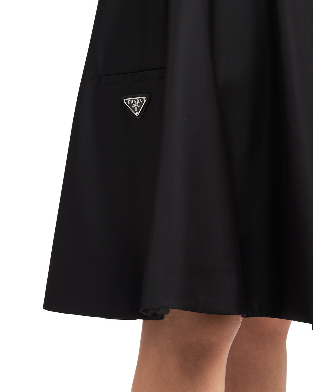 Prada Nylon Gabardine Skirt Black | 1386WZSAL