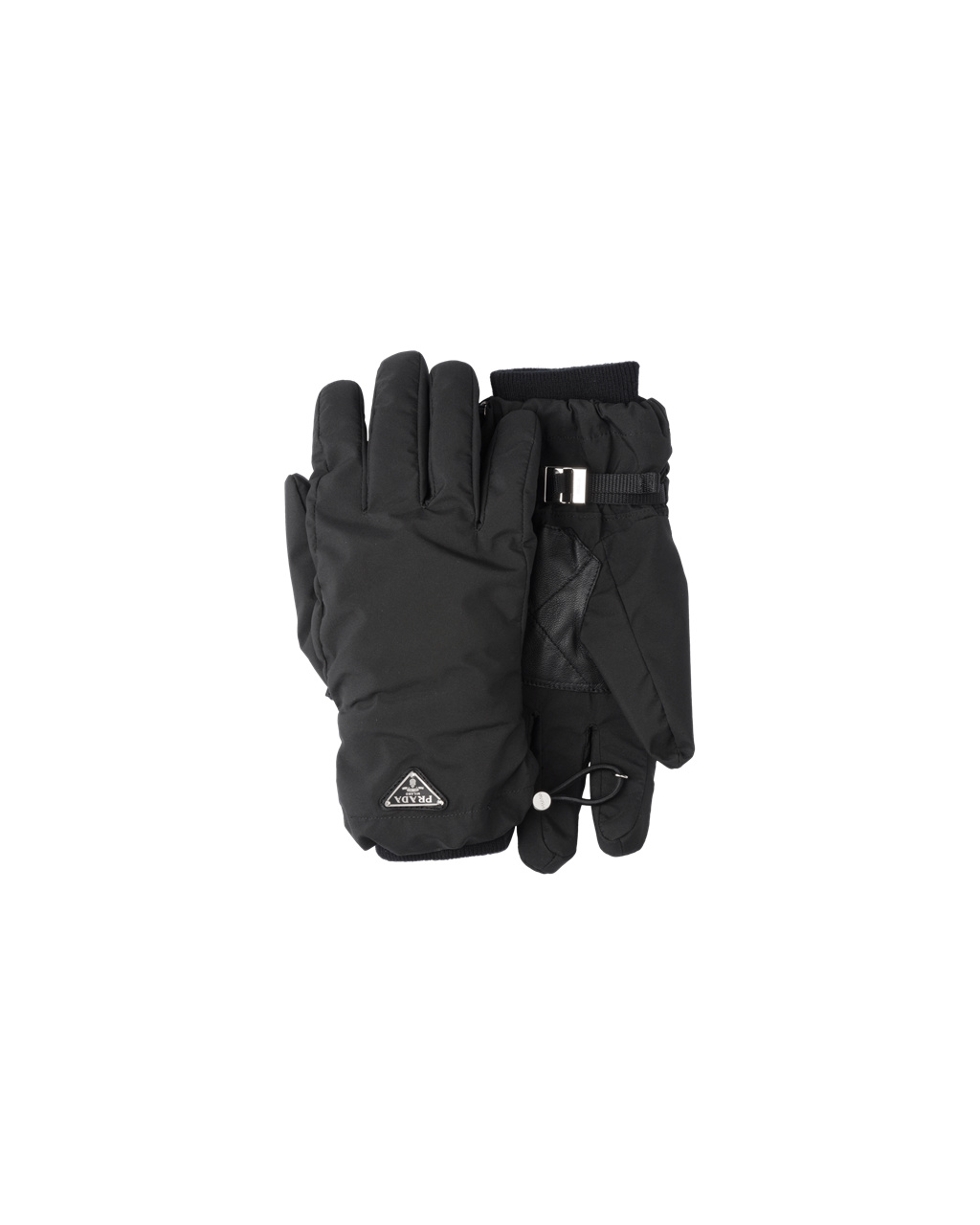 Prada Nylon Gloves Black | 4617MQJZR