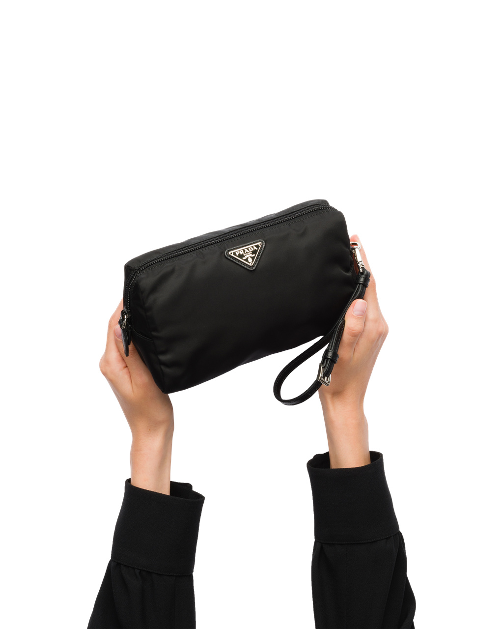 Prada Nylon Pouch Black | 6972ZAKSY