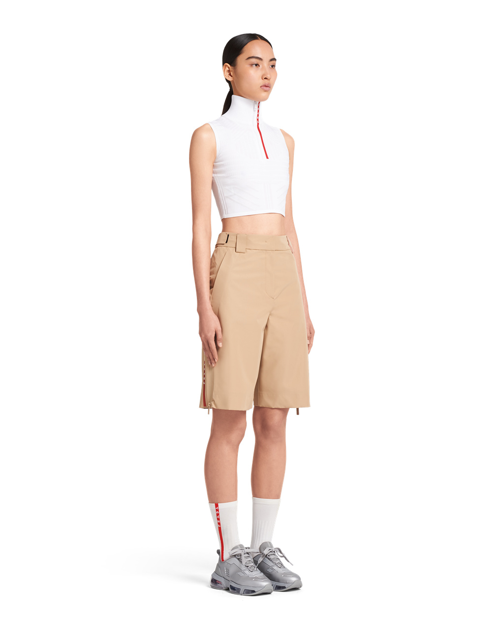 Prada Oversized Technical Fabric Bermudas Cord | 7915HXPAK