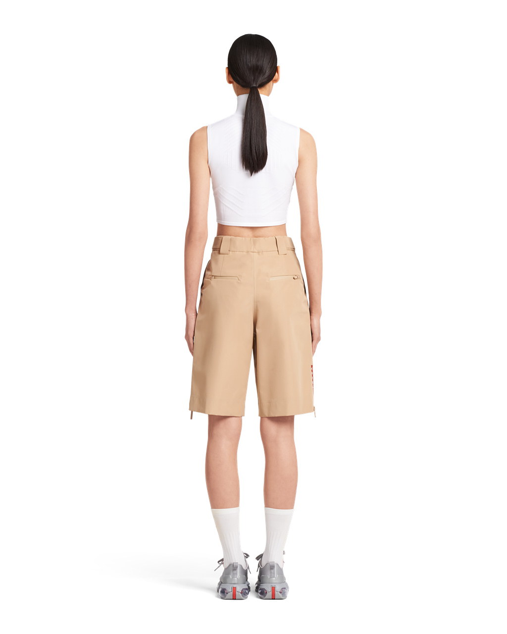 Prada Oversized Technical Fabric Bermudas Cord | 7915HXPAK