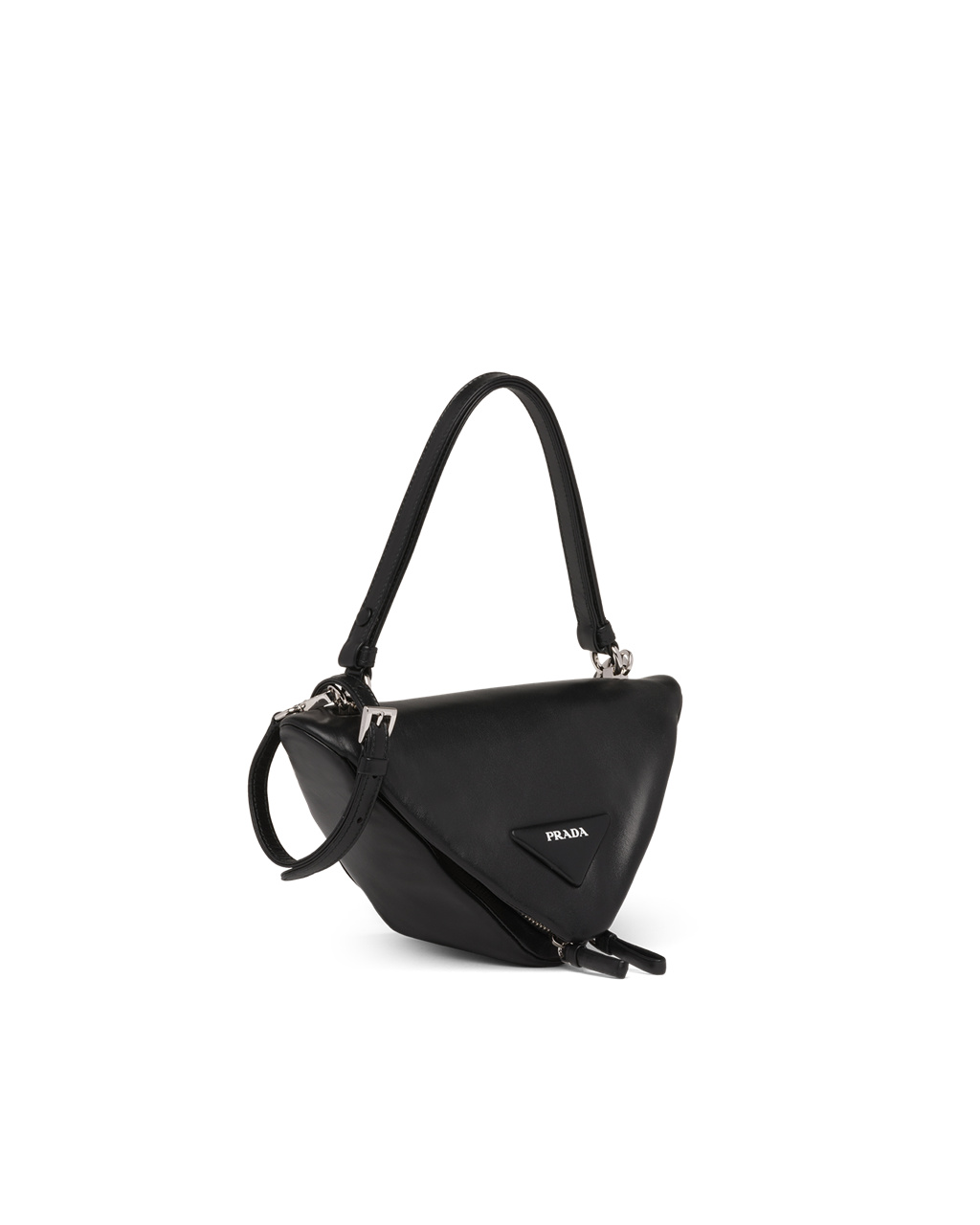 Prada Padded Nappa Leather Handbag Black | 9563YIJAL