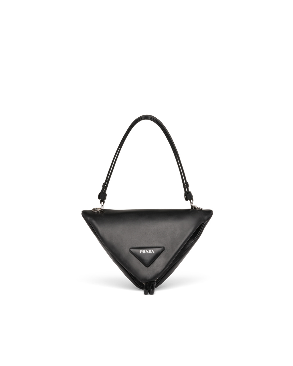 Prada Padded Nappa Leather Handbag Black | 9563YIJAL