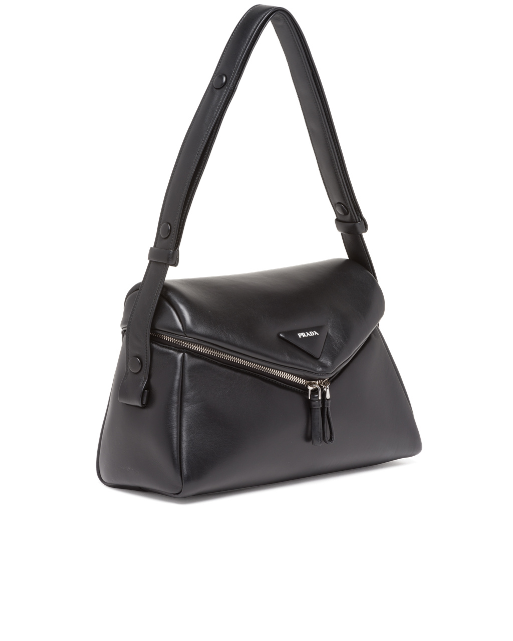 Prada Padded Nappa Leather Prada Signaux Bag Black | 3709EOWNA