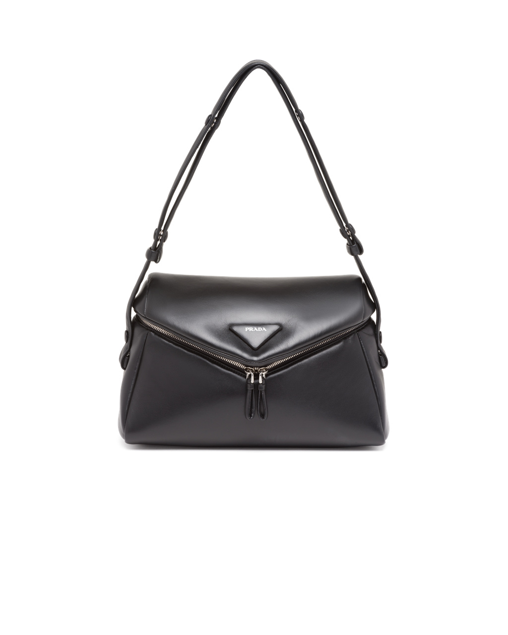 Prada Padded Nappa Leather Prada Signaux Bag Black | 3709EOWNA