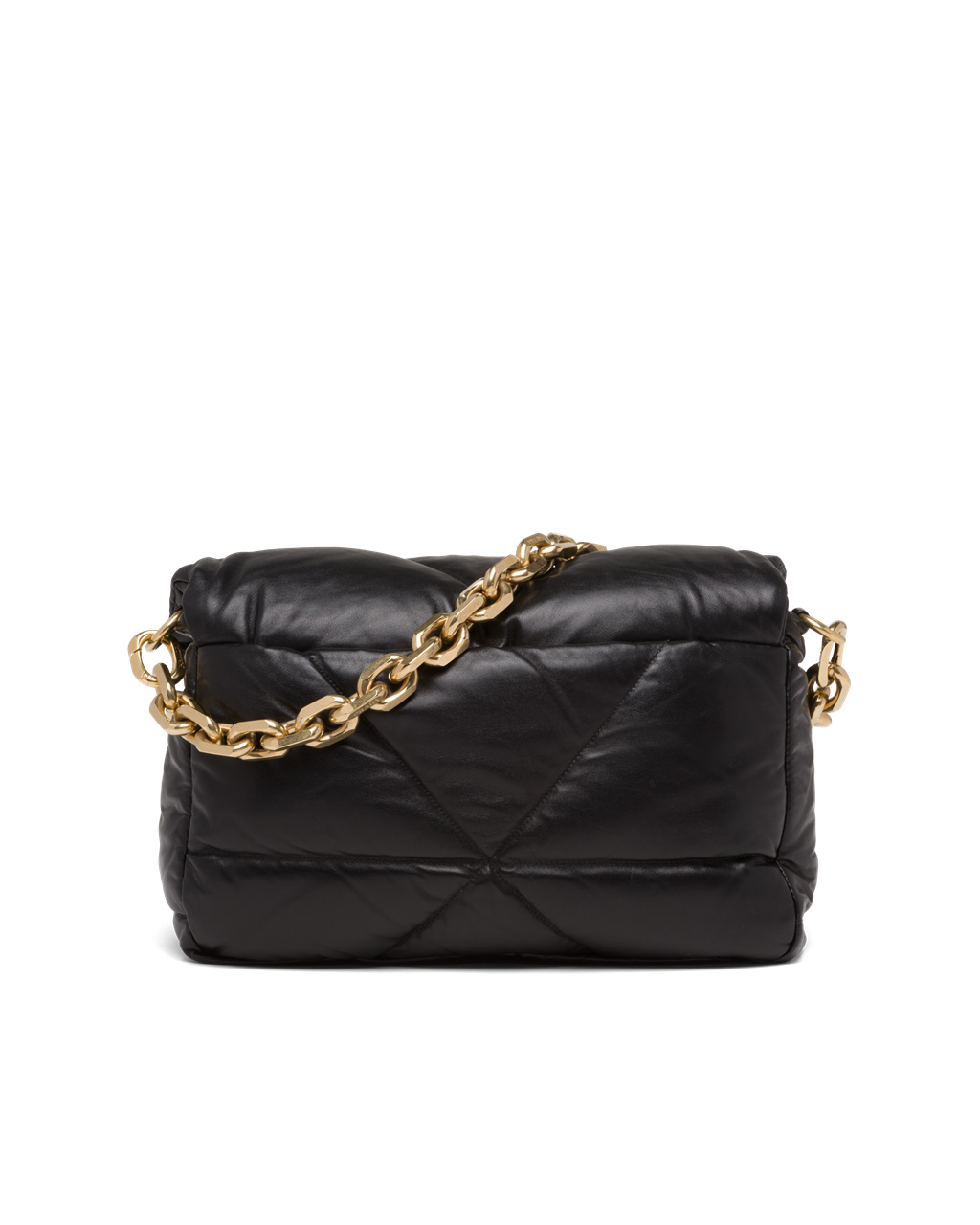 Prada Padded Nappa Leather Shoulder Bag Black | 0628EYQTJ