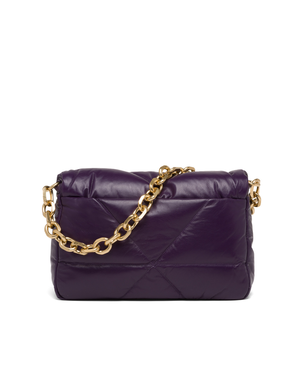 Prada Padded Nappa Leather Shoulder Bag Violet | 9604GPAXI