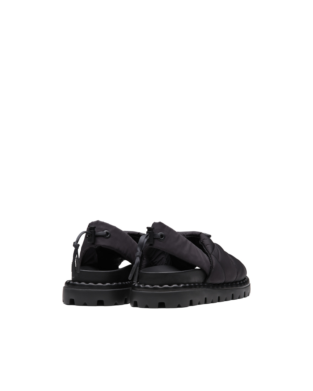 Prada Padded Nylon Sandals Black | 5871ZXNRA