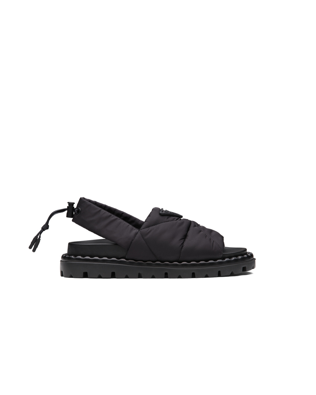 Prada Padded Nylon Sandals Black | 5871ZXNRA