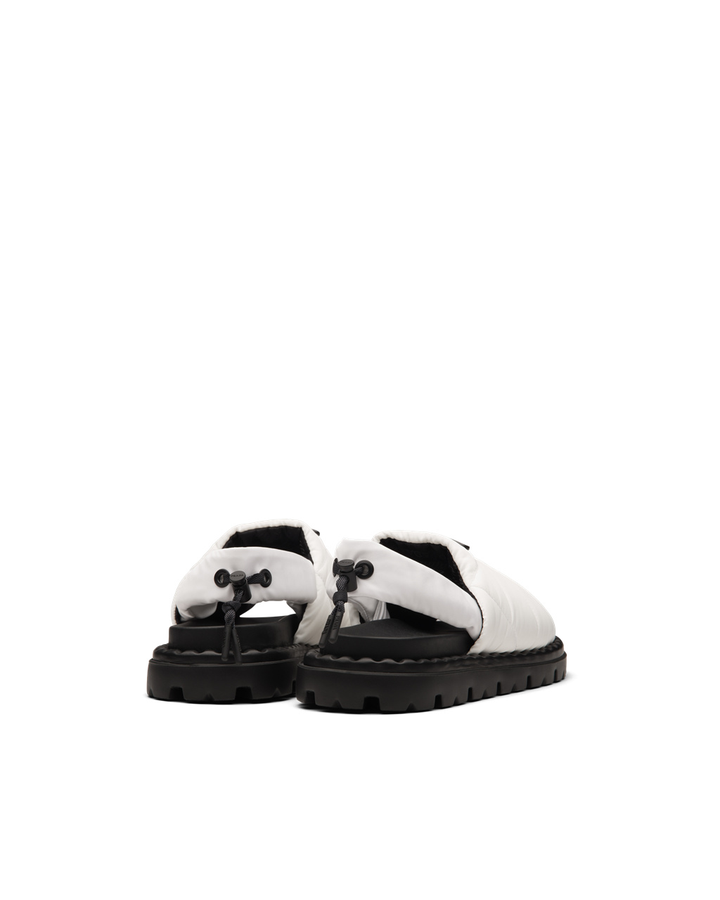 Prada Padded Nylon Sandals White | 6258TAXGE