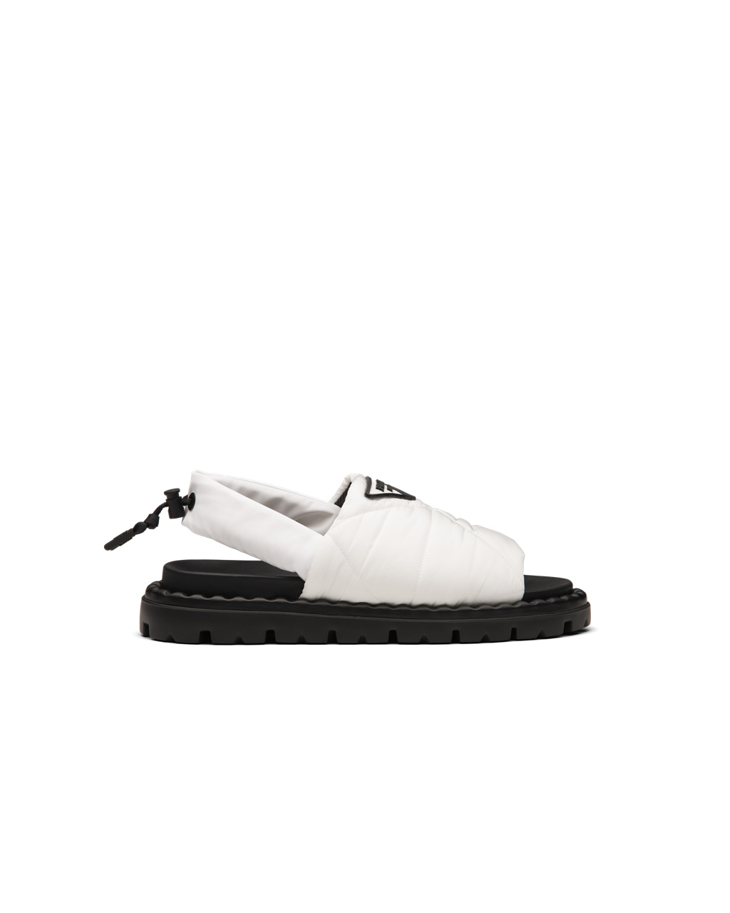 Prada Padded Nylon Sandals White | 6258TAXGE