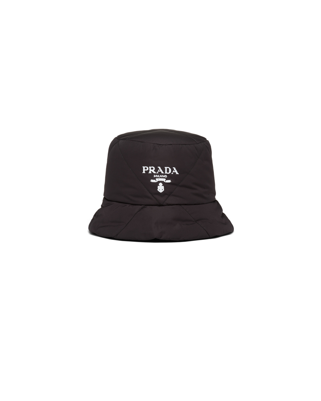 Prada Hats On Sale Padded Re nylon Bucket Hat Mens Black