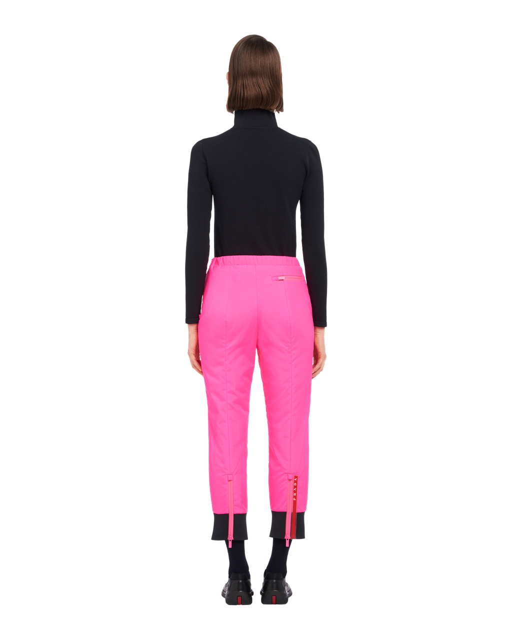 Prada Padded Technical Fabric Pants Fluo Pink | 8205PLCYZ