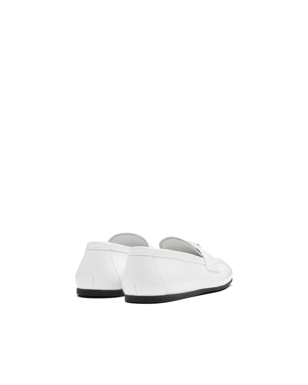 Prada Patent Leather Loafers White | 3197JFECD