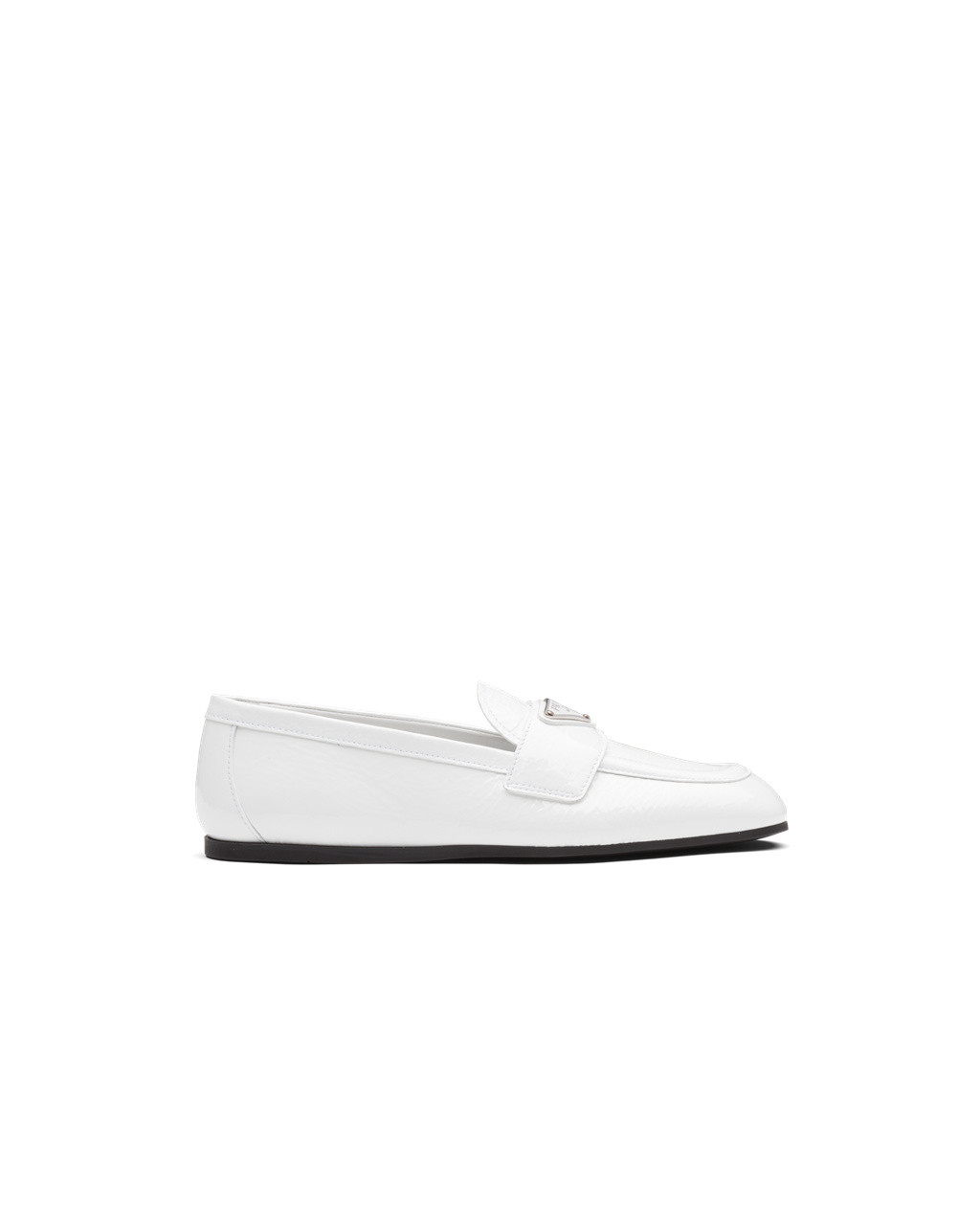 Prada Patent Leather Loafers White | 3197JFECD