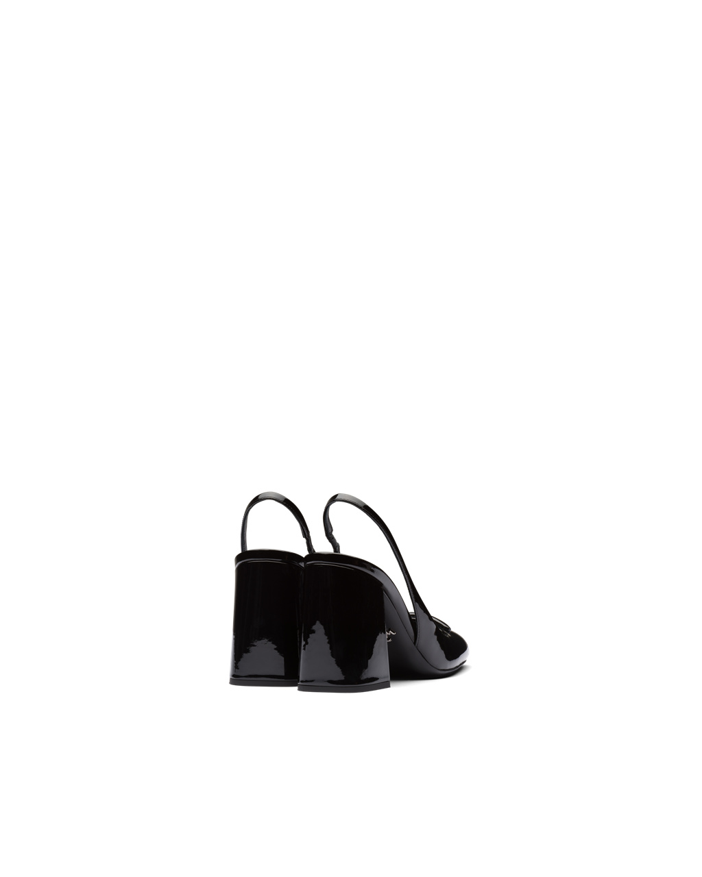 Prada Patent Leather Sling-back Pumps Black | 6714SOKMF