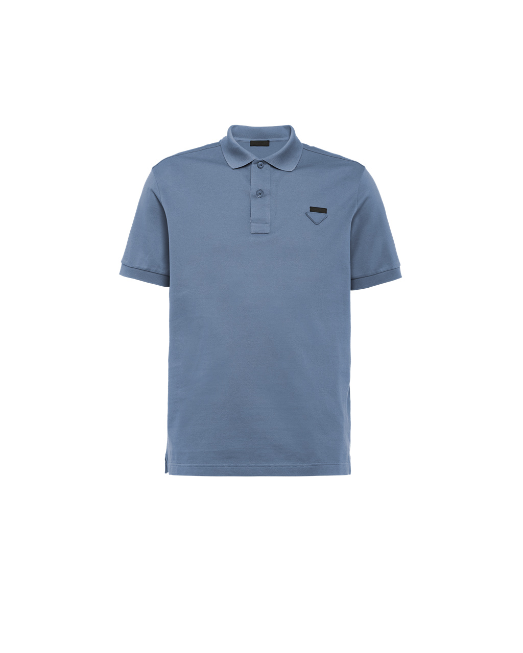 Prada Piqué Polo Shirt Aviator Blue | 6782IQFWG