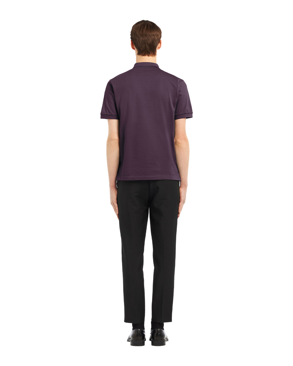 Prada Piqué Polo Shirt Plum | 5894SNAHE