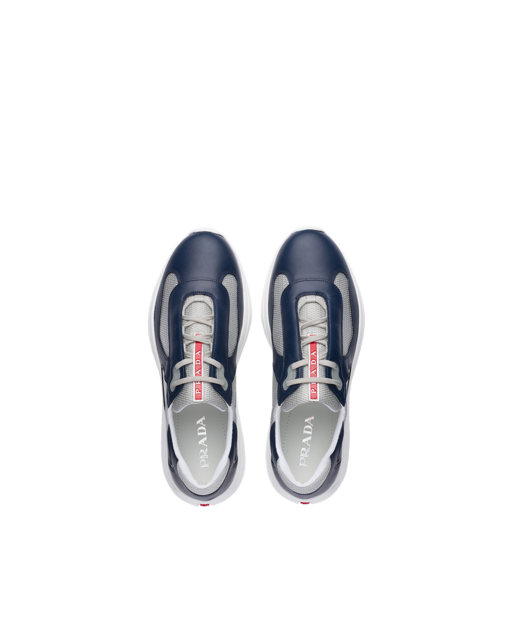 Prada Prada America's Cup Sneakers Baltic Blue / Silver | 6782TWOQS