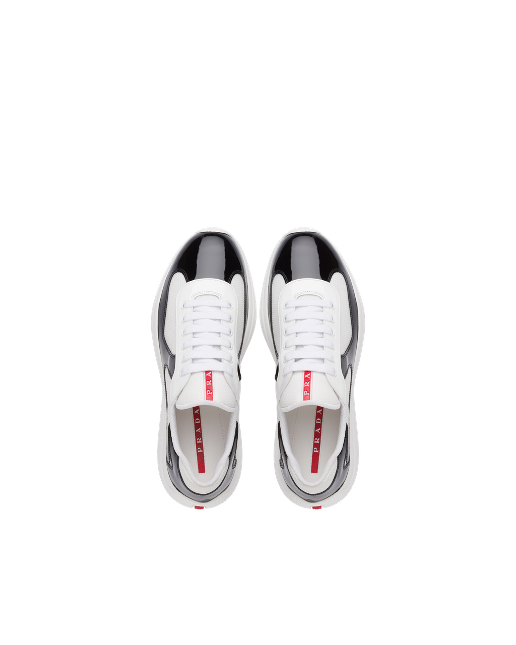 Prada Prada America's Cup Sneakers Black / White | 6539HQVYL