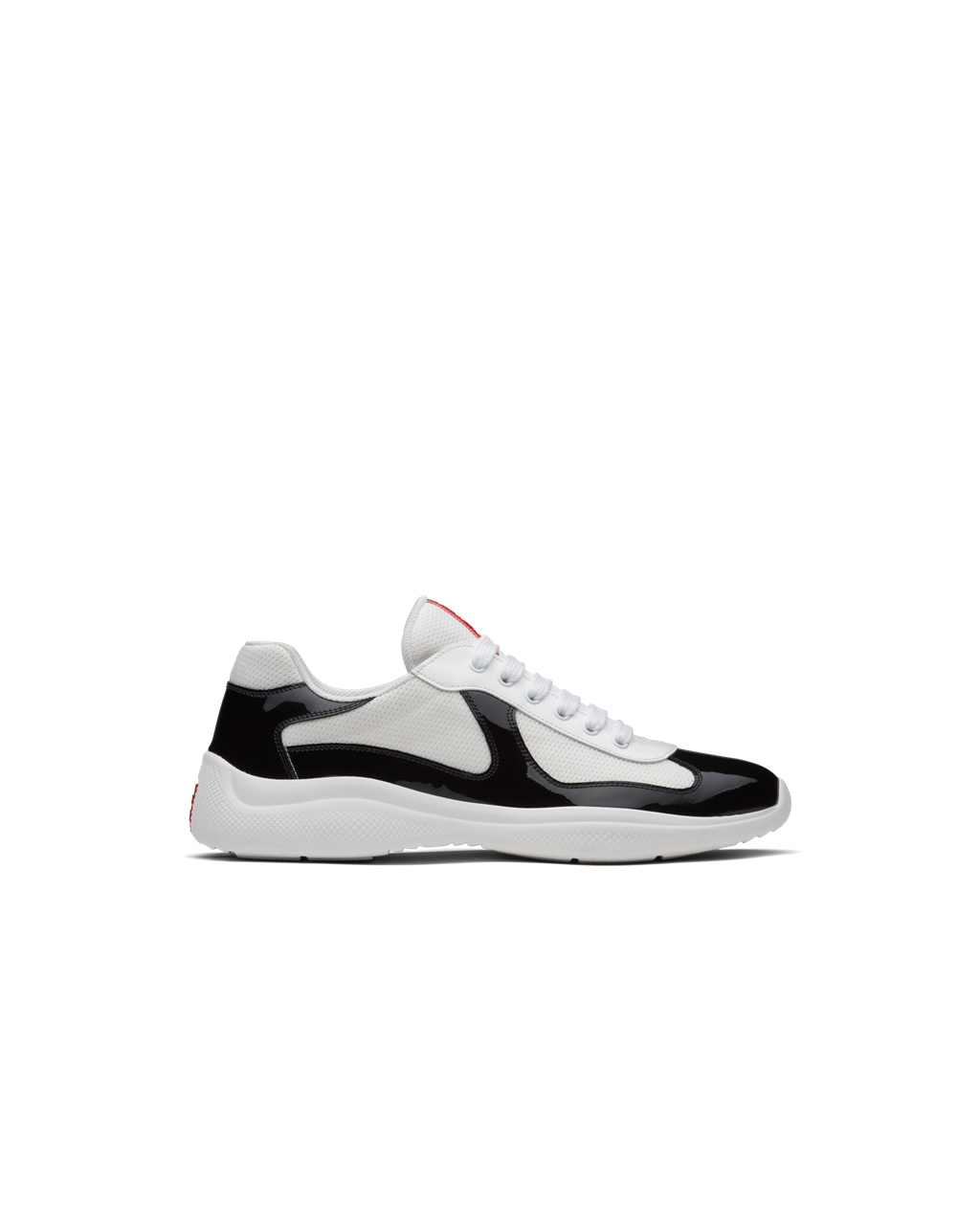 Prada Prada America\'s Cup Sneakers Black / White | 6539HQVYL