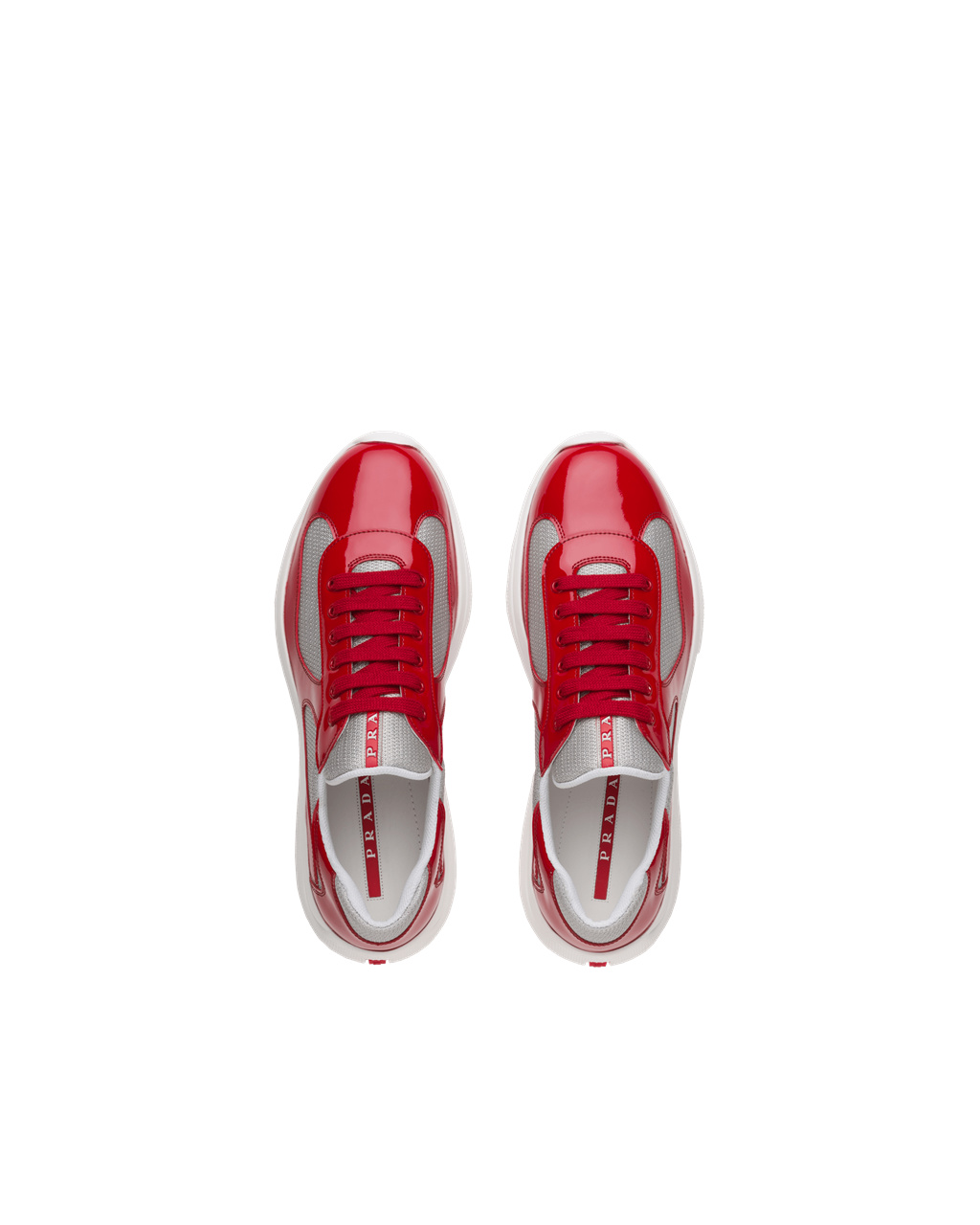 Prada Prada America's Cup Sneakers Red / Silver | 7482YEPTW