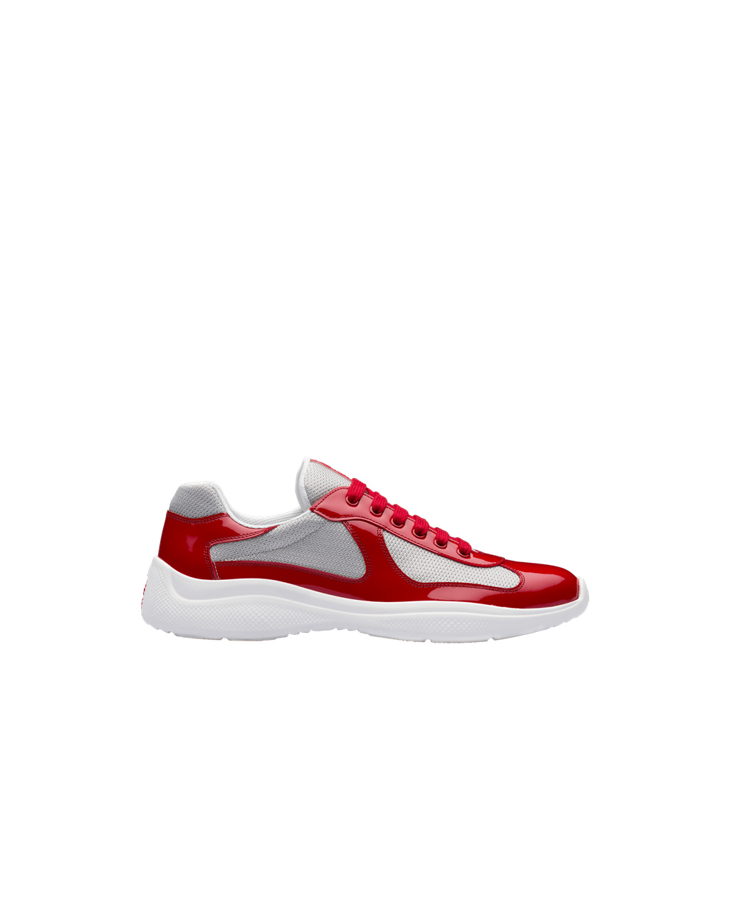 Prada Prada America\'s Cup Sneakers Red / Silver | 7482YEPTW