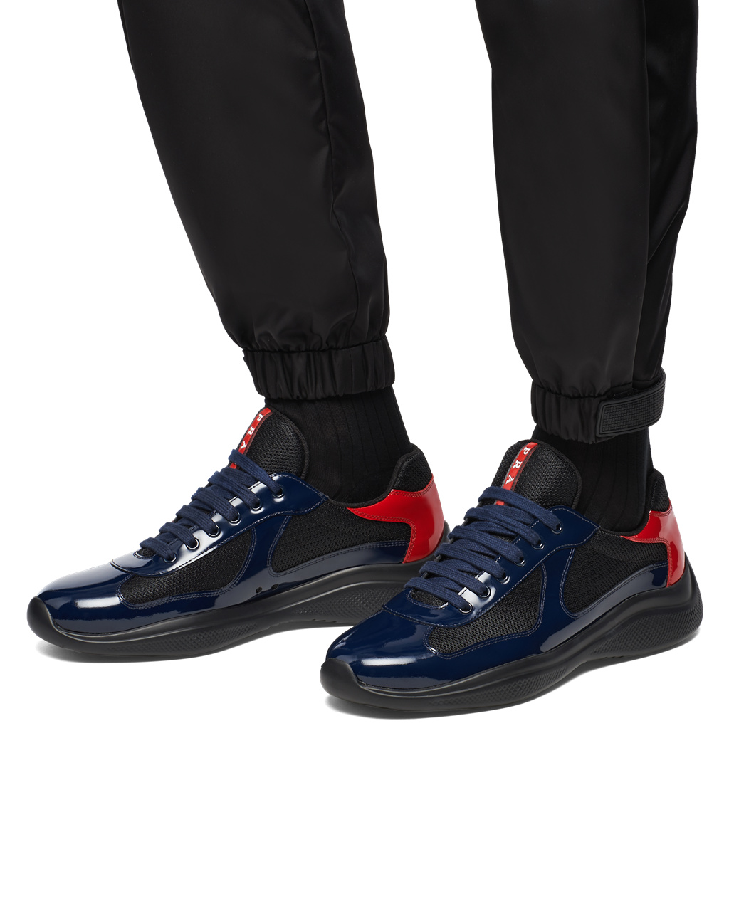 Prada Prada America's Cup Sneakers Royal Blue / Red | 2834GWDRJ