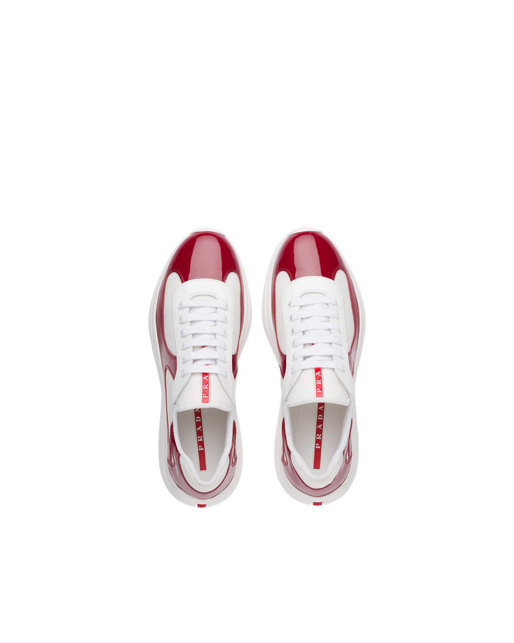 Prada Prada America's Cup Sneakers Ruby Red / White | 0452HXKGY